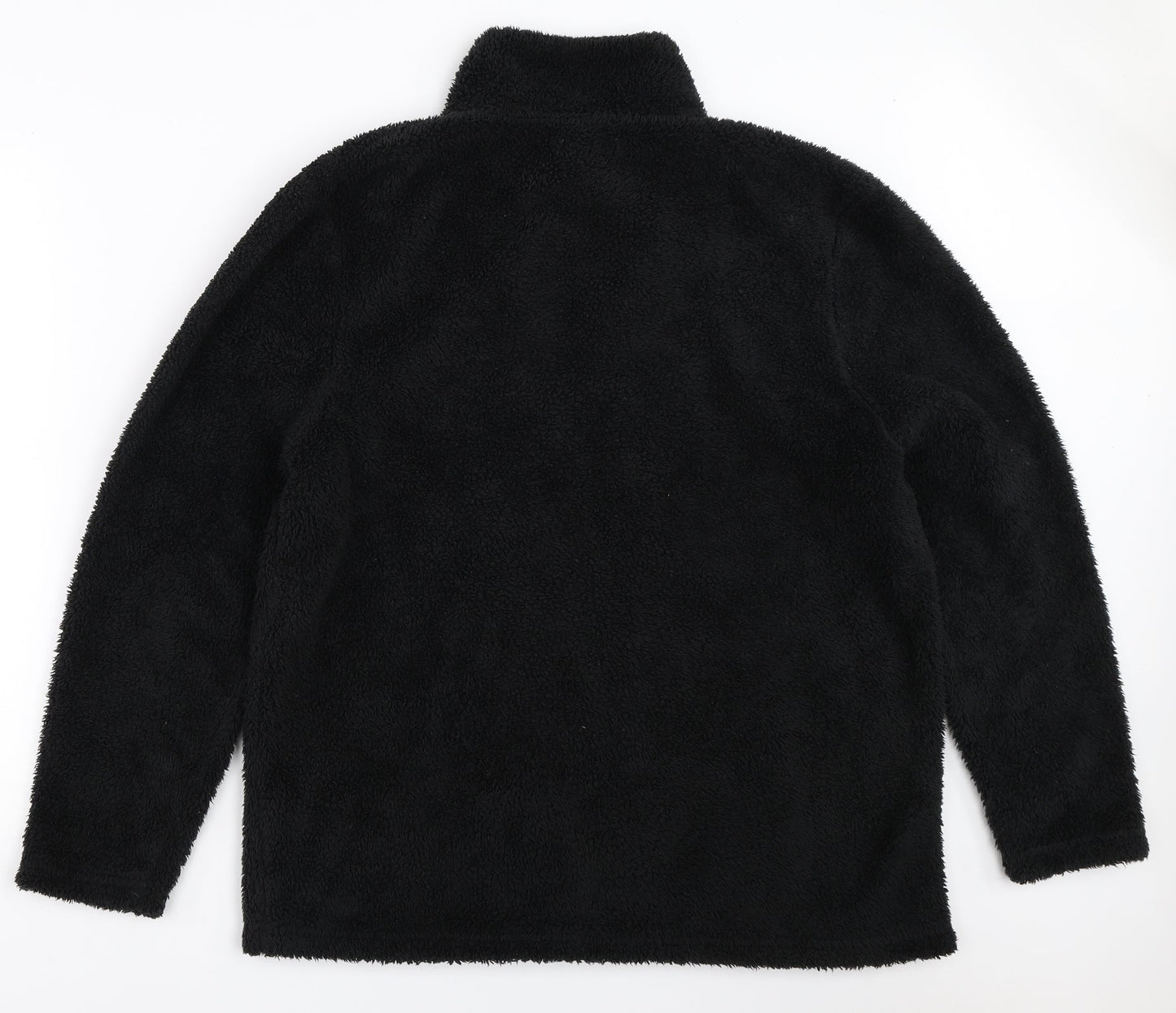 Studio Womens Black   Henley Sweatshirt Size 2XL