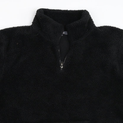 Studio Womens Black   Henley Sweatshirt Size 2XL