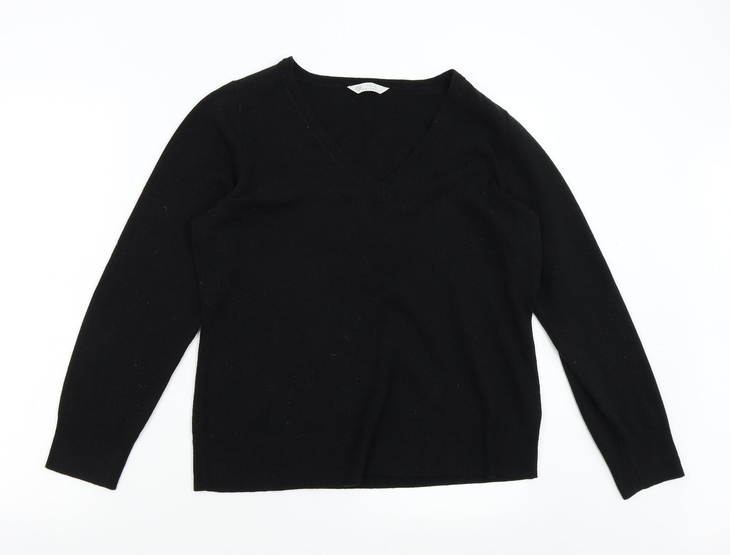 BHS Mens Black  Knit Pullover Jumper