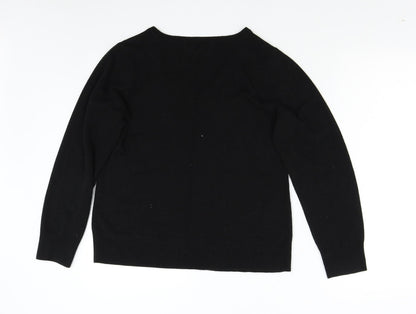 BHS Mens Black  Knit Pullover Jumper