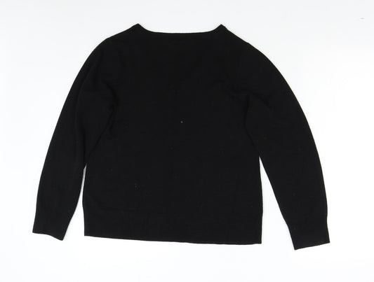 BHS Mens Black  Knit Pullover Jumper
