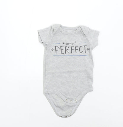 Studio Retail Baby Grey   Babygrow One-Piece Size 0-3 Months  - Beyond Perfect