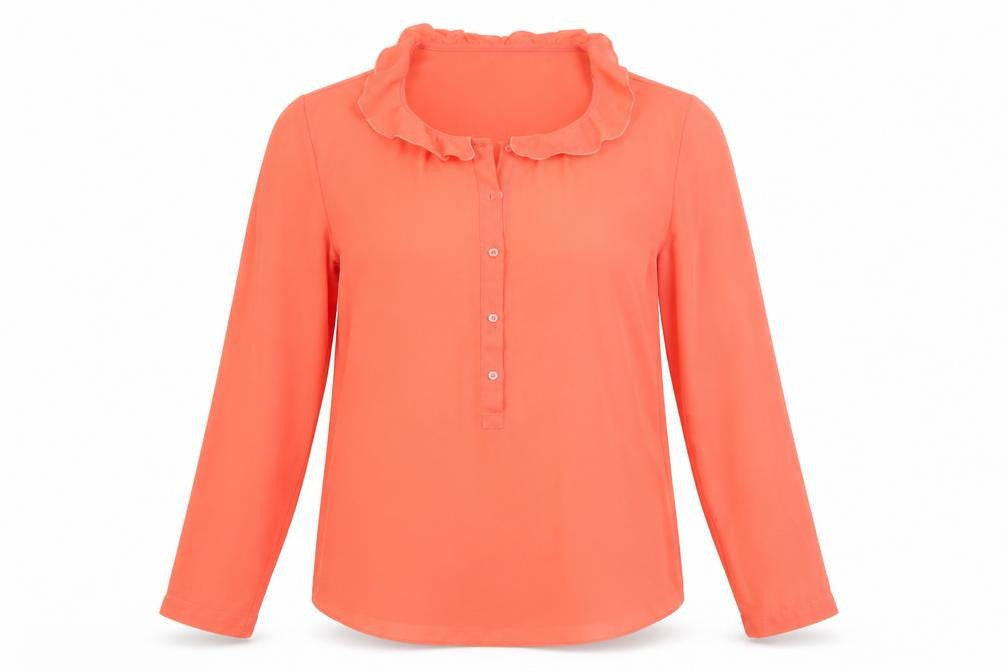 United Colors of Benetton Womens Orange   Basic Blouse Size S