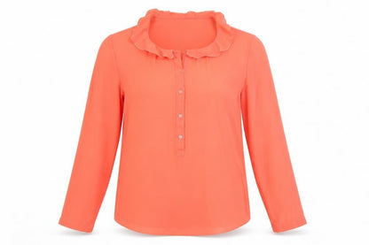 United Colors of Benetton Womens Orange   Basic Blouse Size S