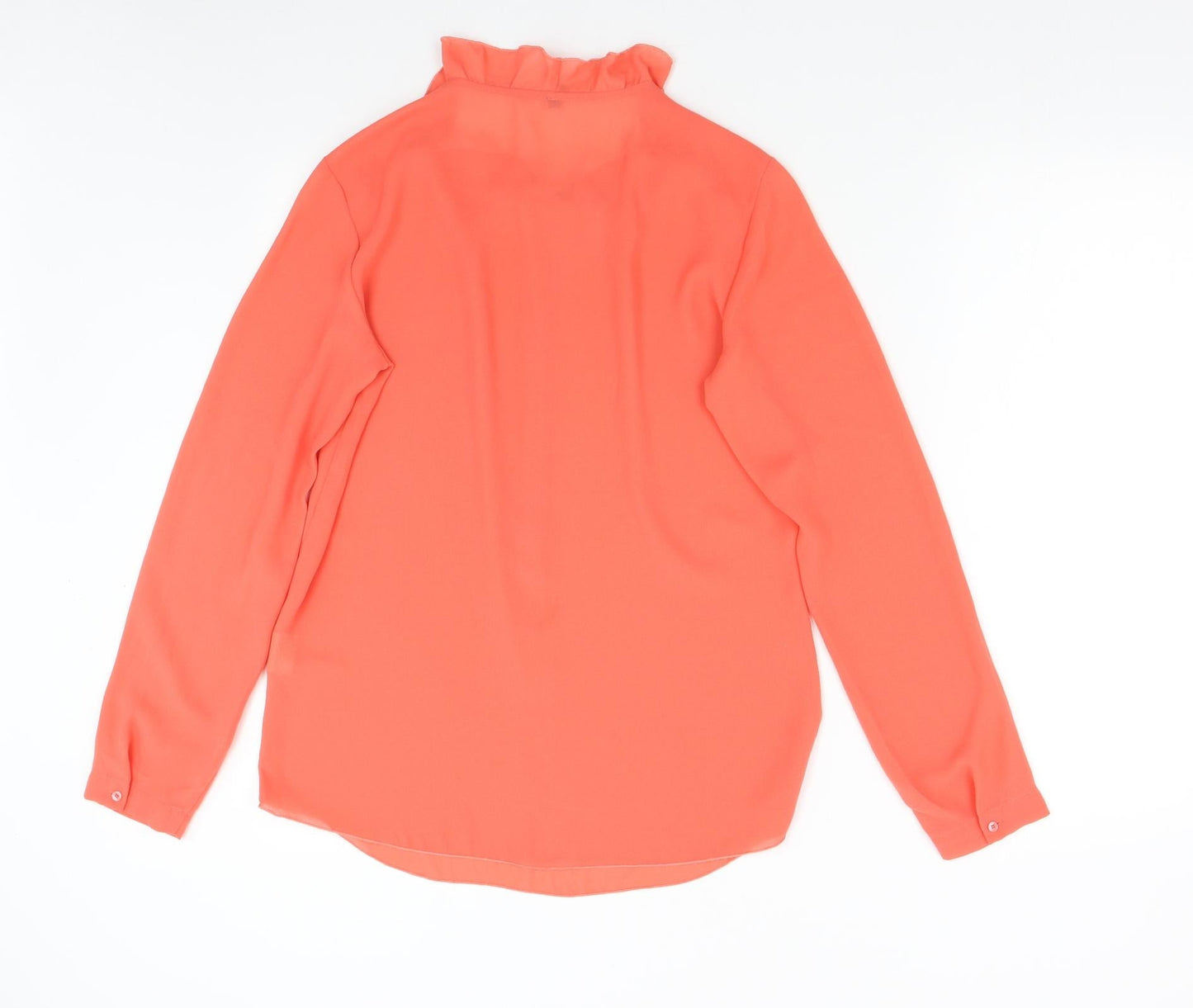 Womens UK Size S Benetton Orange Basic Blouse