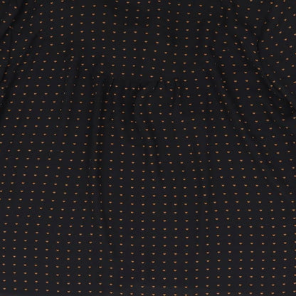 Womens UK Size 12 Warehouse Black Basic Blouse