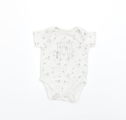 George Baby Grey   Babygrow One-Piece Size 0-3 Months  - Stars Made with Love