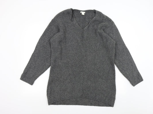 H&M Mens Grey  Knit Pullover Jumper Size S