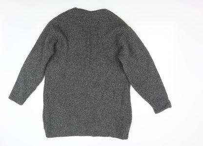 H&M Mens Grey  Knit Pullover Jumper Size S