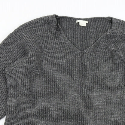 H&M Mens Grey  Knit Pullover Jumper Size S