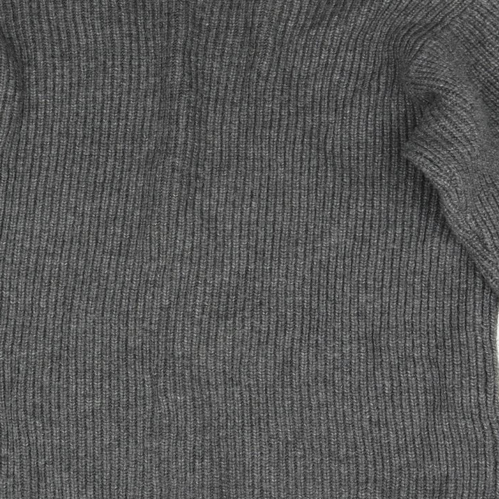 H&M Mens Grey  Knit Pullover Jumper Size S