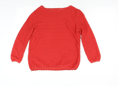 TU Womens Red   Pullover Jumper Size 8
