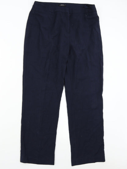 Womens UK Size 14 Papaya Regular Fit  Blue Trousers
