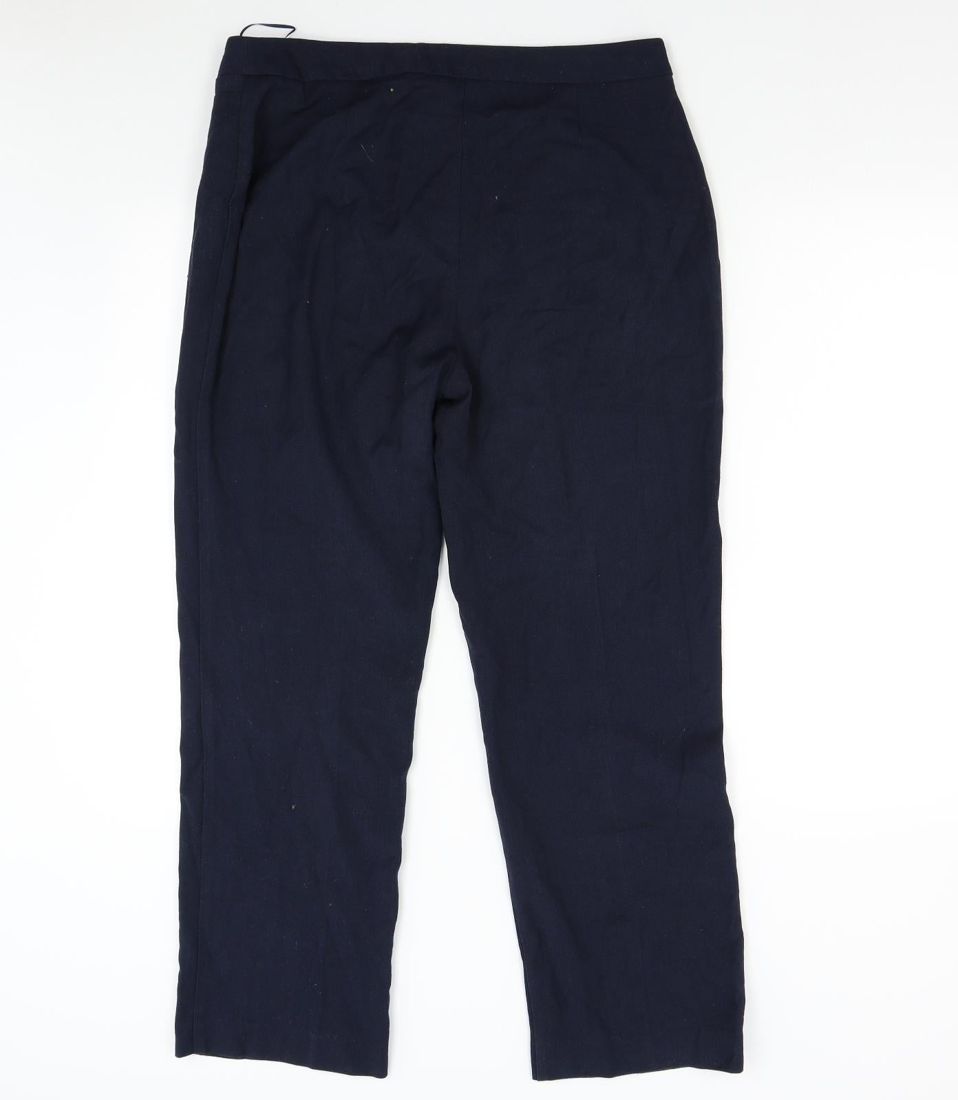 Womens UK Size 14 Papaya Regular Fit  Blue Trousers