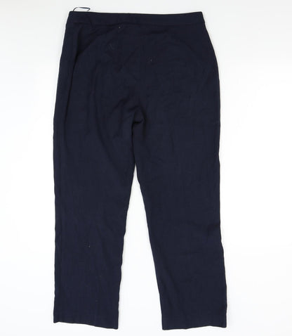 Womens UK Size 14 Papaya Regular Fit  Blue Trousers