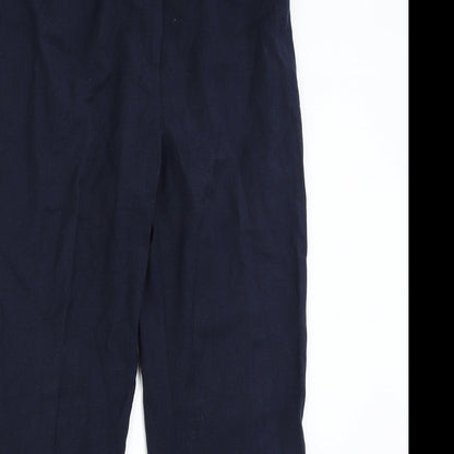 Womens UK Size 14 Papaya Regular Fit  Blue Trousers