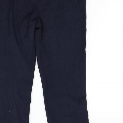 Womens UK Size 14 Papaya Regular Fit  Blue Trousers