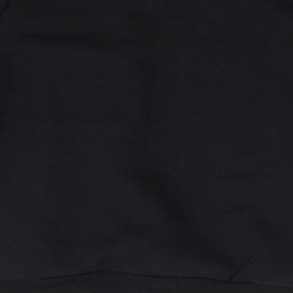 Brand and care label for Primark boys’ black pullover sweatshirt, size 9-10, years