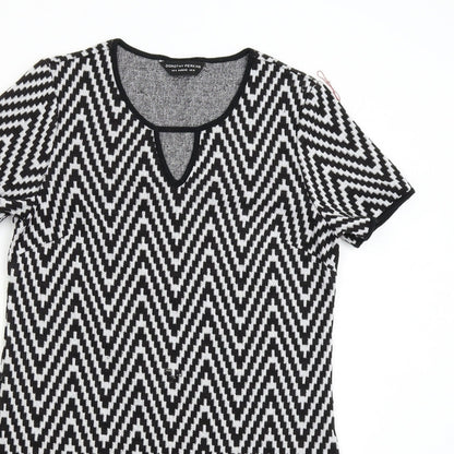 Dorothy Perkins Womens Multicoloured Geometric  Slip Dress  Size 10