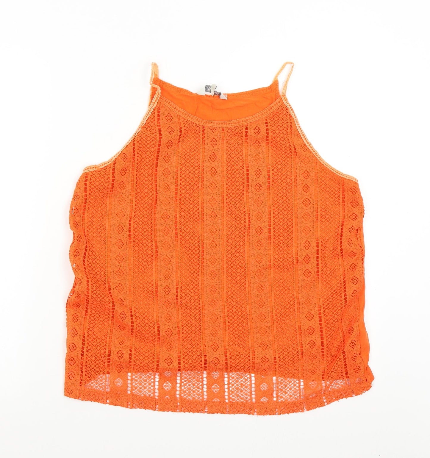 Peacock's Womens Orange   Basic Tank Size 14