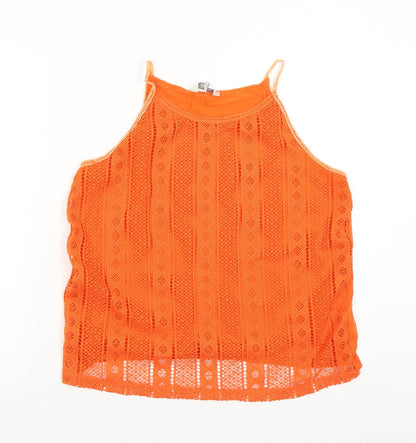 Peacock's Womens Orange   Basic Tank Size 14