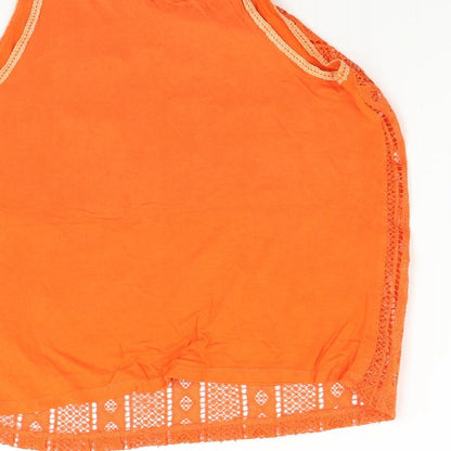 Peacock's Womens Orange   Basic Tank Size 14