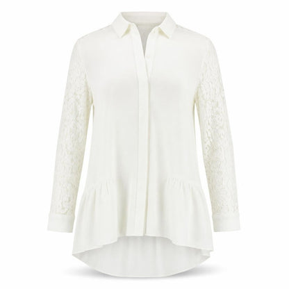 Primark Womens White   Tunic Button-Up Size 10