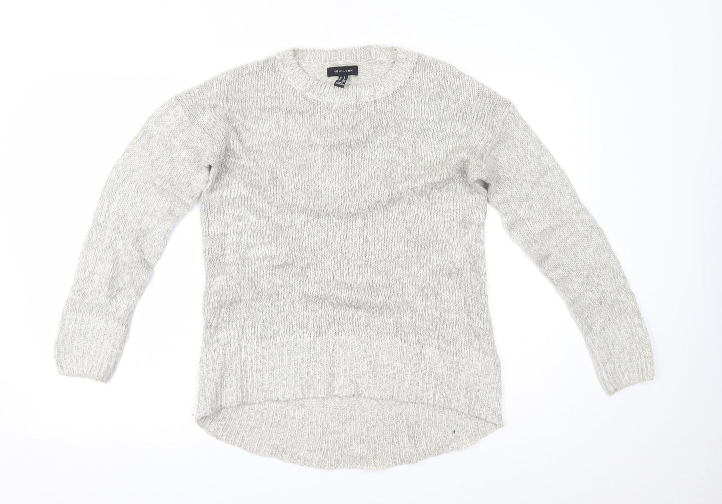 Womens UK Size S New Look Grey Pullover Jumper