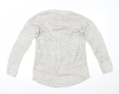 Womens UK Size S New Look Grey Pullover Jumper