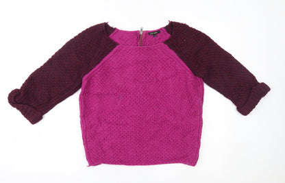 Womens UK Size 8 River Island Purple Pullover Jumper
