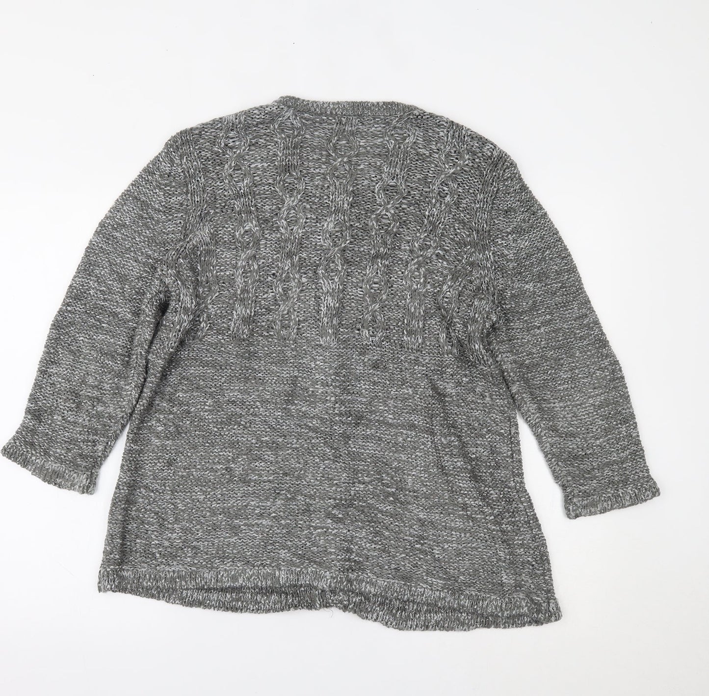 Womens UK Size L CC Grey Cardigan Jumper