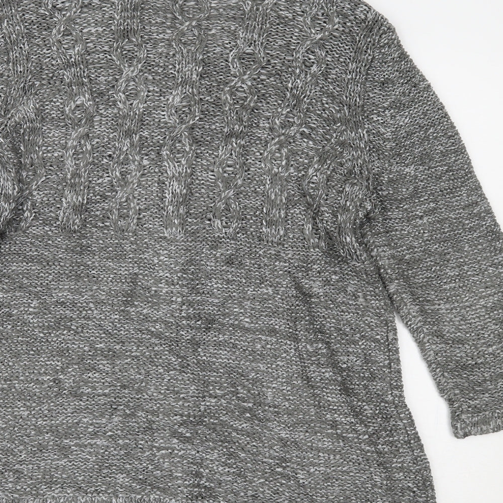Womens UK Size L CC Grey Cardigan Jumper
