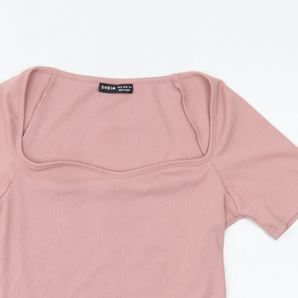 SheIn Womens Pink   Cropped Blouse Size M