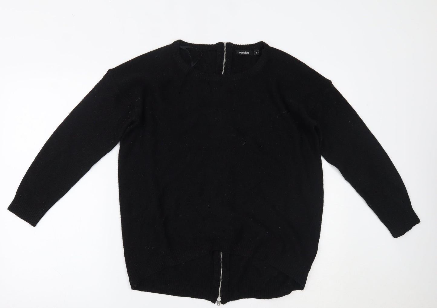 Womens UK Size 8 pep&co Black Pullover Jumper