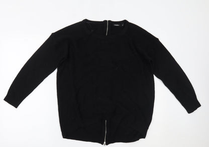 Womens UK Size 8 pep&co Black Pullover Jumper