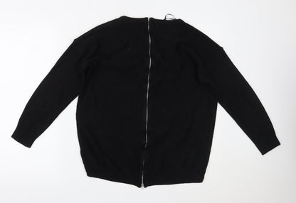 Womens UK Size 8 pep&co Black Pullover Jumper