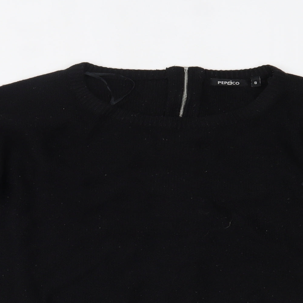 Womens UK Size 8 pep&co Black Pullover Jumper