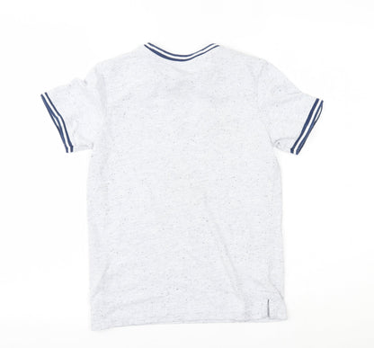 Back view of George boys’ grey basic t-shirt, size 9-10, years