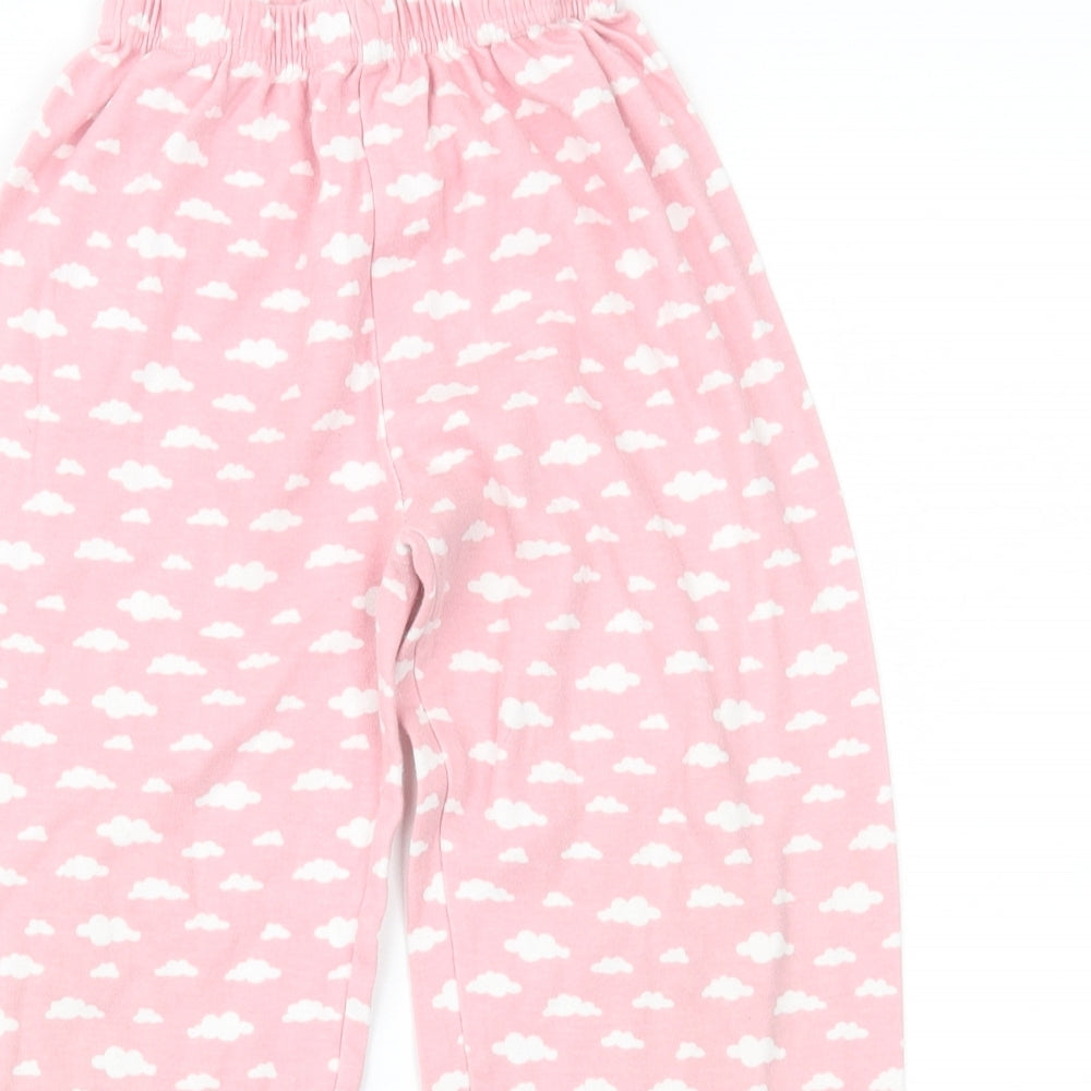 Preworn Girls Pink    Pyjama Pants Size 5-6 Years