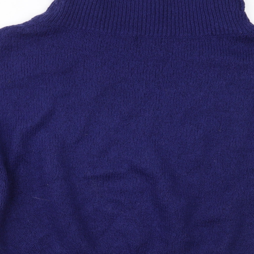 Womens UK Size 14 Papaya Blue Pullover Jumper