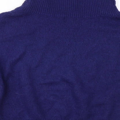 Womens UK Size 14 Papaya Blue Pullover Jumper