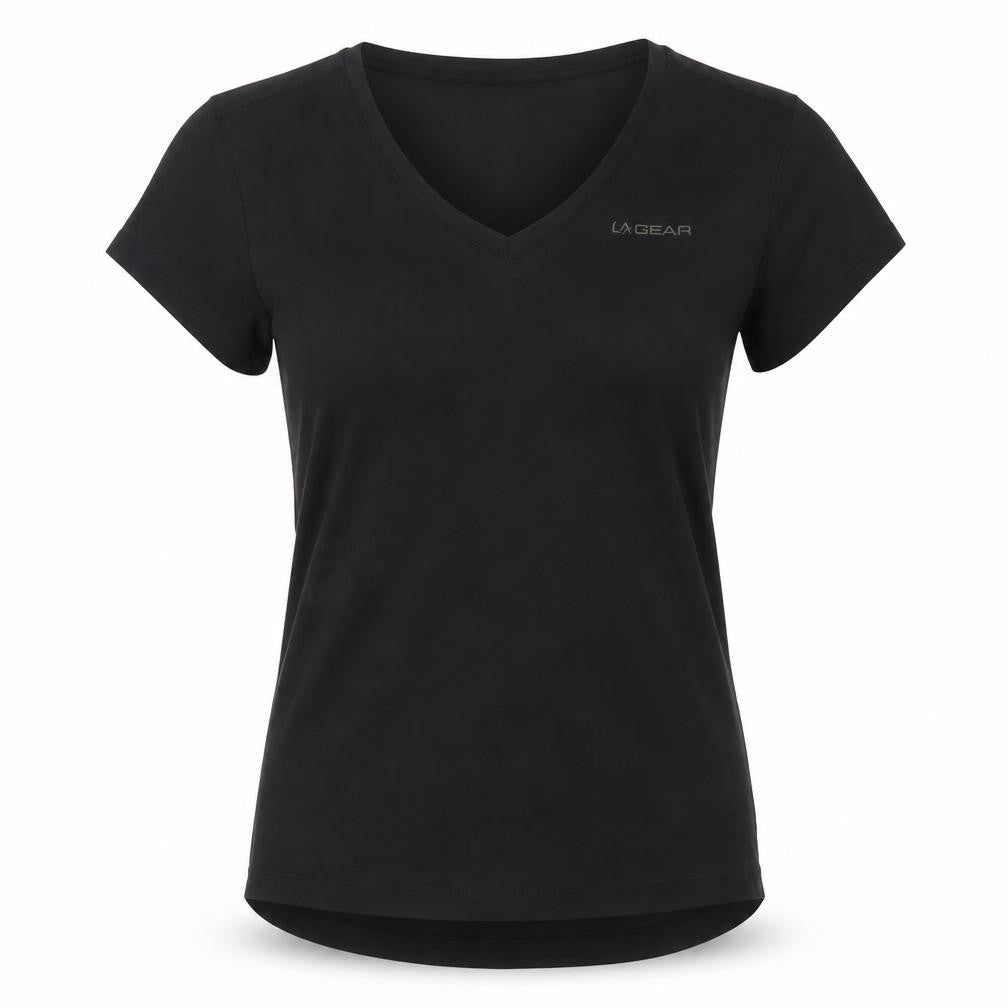 Womens UK Size 6 LA Gear Black Basic T-Shirt