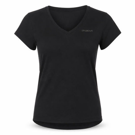Womens UK Size 6 LA Gear Black Basic T-Shirt