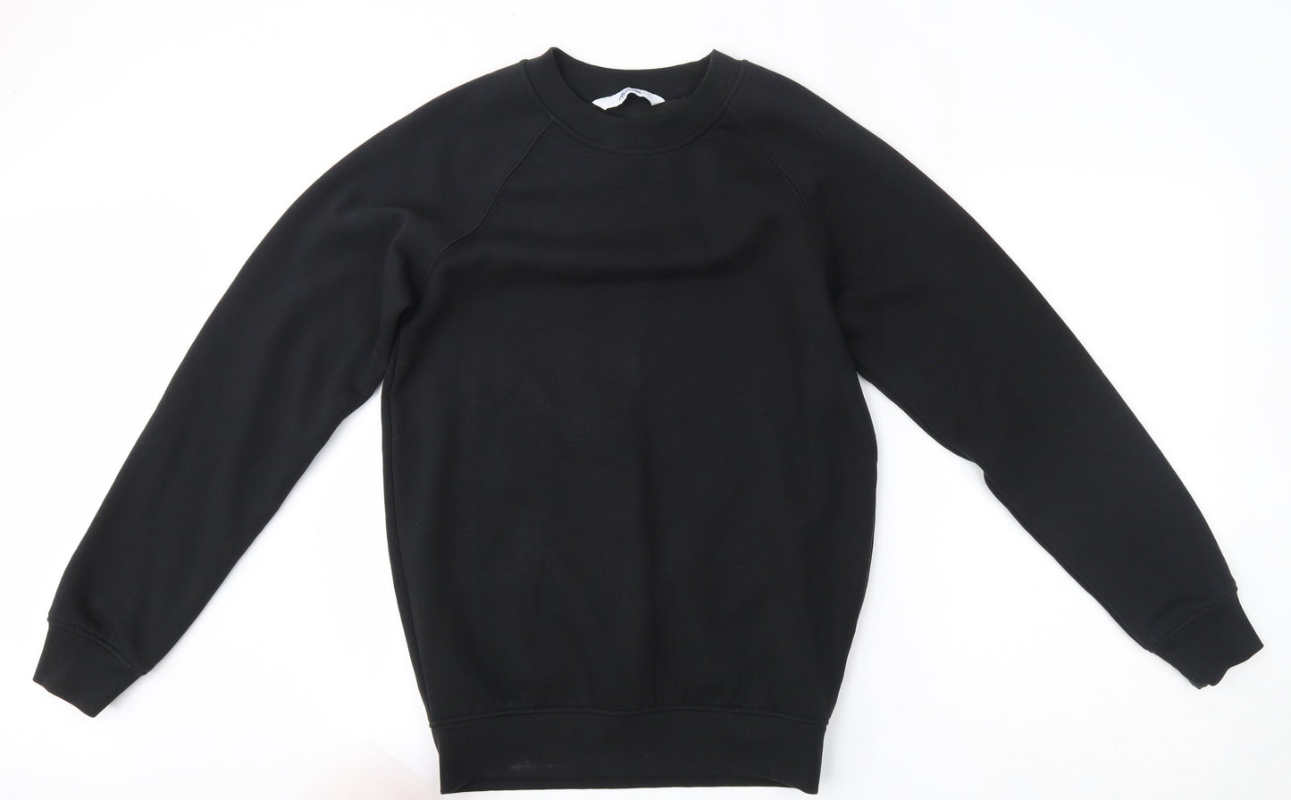 Alexandra Mens Black   Pullover Sweatshirt Size S