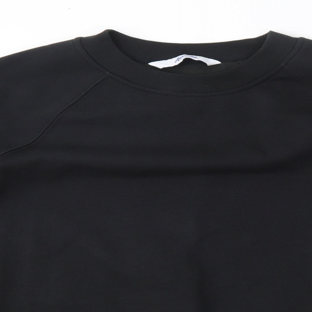 Alexandra Mens Black   Pullover Sweatshirt Size S