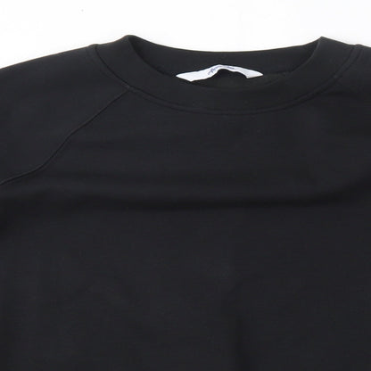 Alexandra Mens Black   Pullover Sweatshirt Size S
