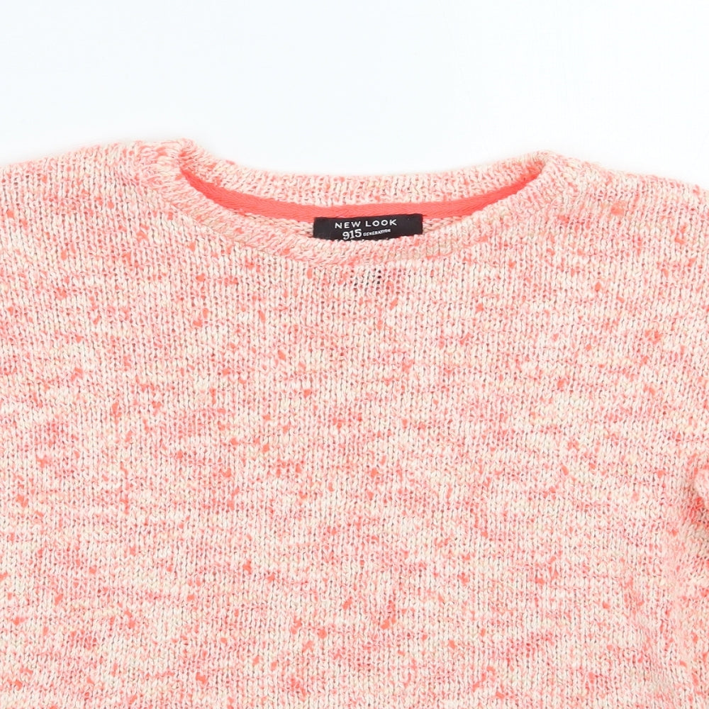 Newlook Girls Pink   Pullover Jumper Size 13 Years