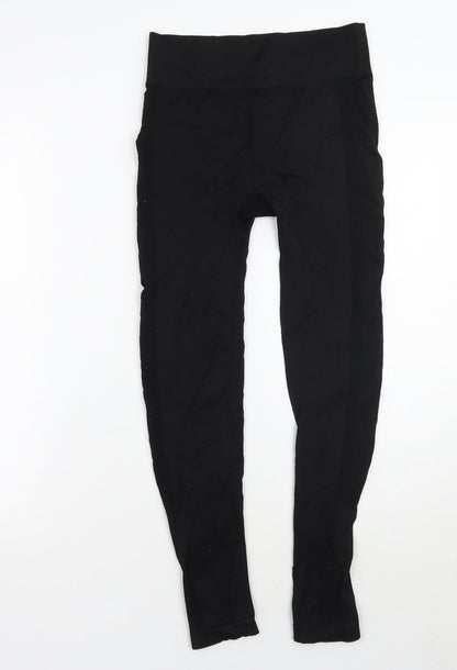 Womens UK Size 12 Workout  Capri Black Leggings