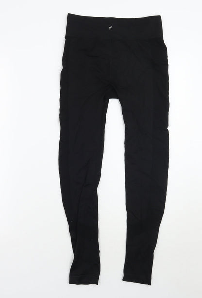Womens UK Size 12 Workout  Capri Black Leggings
