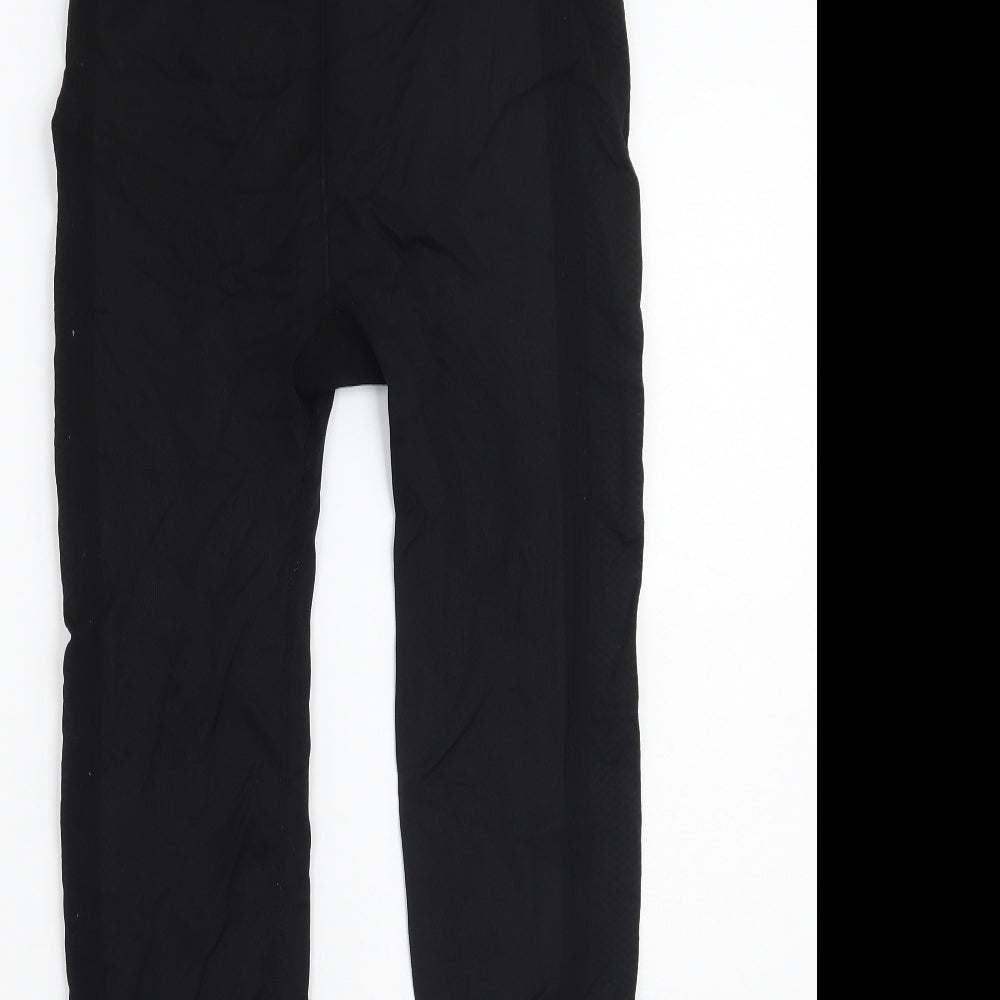 Womens UK Size 12 Workout  Capri Black Leggings
